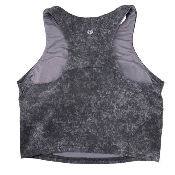 LULULEMON Invigorate Training Tank Top 4 Denim Wash Print Dusky Lavender Black - Picture 3 of 6